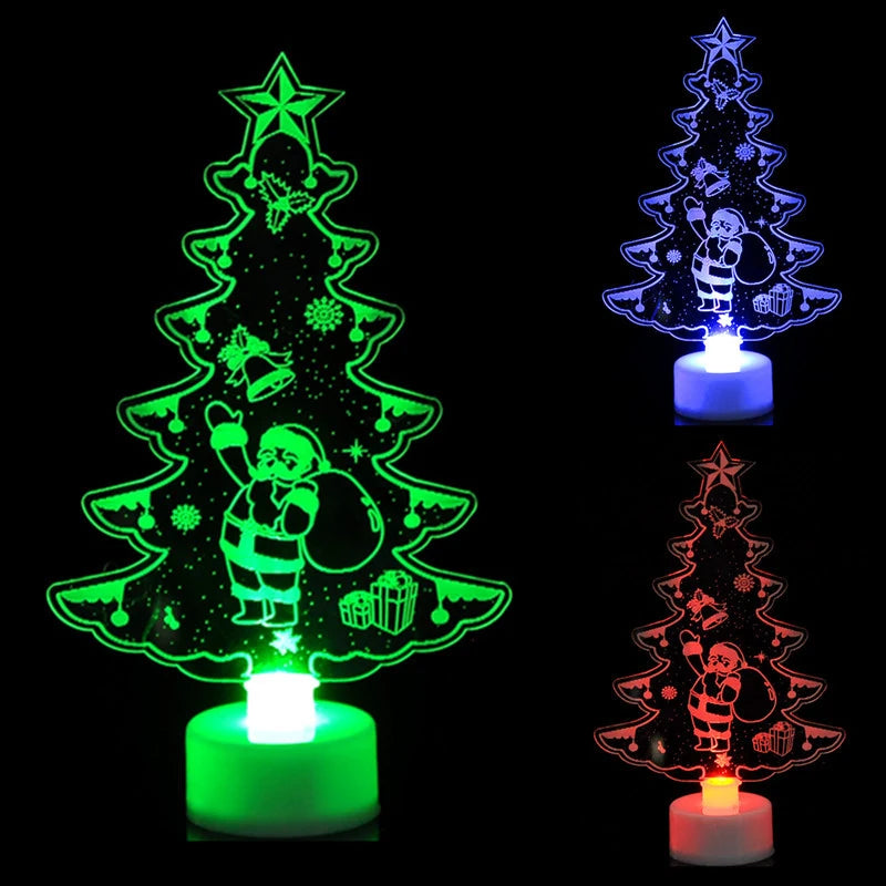 LED Mini Snowman Night Lights for Festive Decor