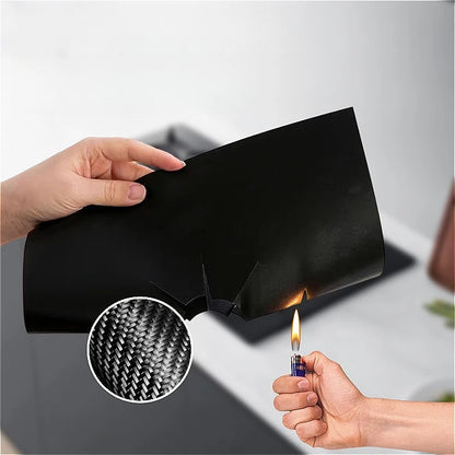 gas stove protection mat, oil-proof stove cover, high temperature resistant stove mat, kitchen stove protector, reusable gas stove liner, non-stick stove protection pad, heat resistant stove mat, easy clean stove cover, gas stove oil-proof mat, durable kitchen stove protector