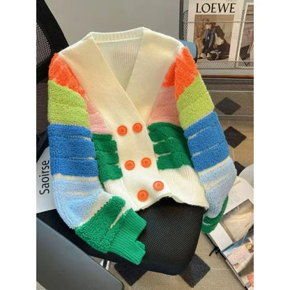 Striped Knit Cardigan