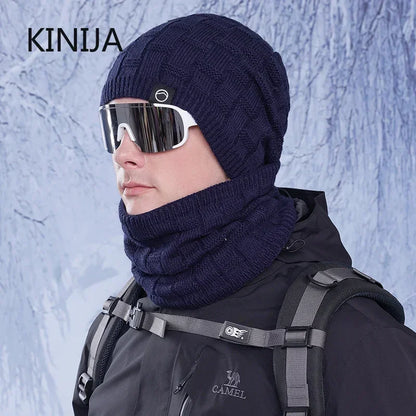 unisex thermal fleece knitted balaclava, wool neck warmer scarf cap, thermal fleece balaclava mask, unisex winter face cover, knitted wool balaclava cap, thermal neck warmer for men and women, unisex fleece scarf cap, warm knitted winter balaclava, wool thermal face mask, unisex outdoor winter neck warmer