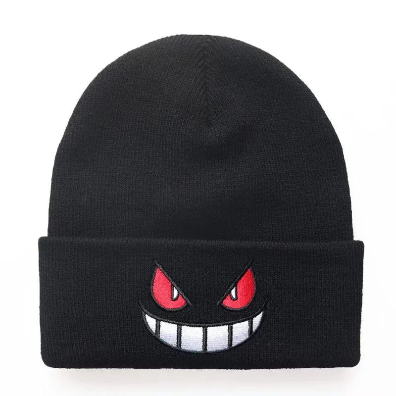 ﻿gengar hat, knitted hat, hat for winter, women hat, men hat, mens caps, beanie hats, beanie hats for men, wool hats