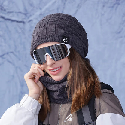 unisex thermal fleece knitted balaclava, wool neck warmer scarf cap, thermal fleece balaclava mask, unisex winter face cover, knitted wool balaclava cap, thermal neck warmer for men and women, unisex fleece scarf cap, warm knitted winter balaclava, wool thermal face mask, unisex outdoor winter neck warmer