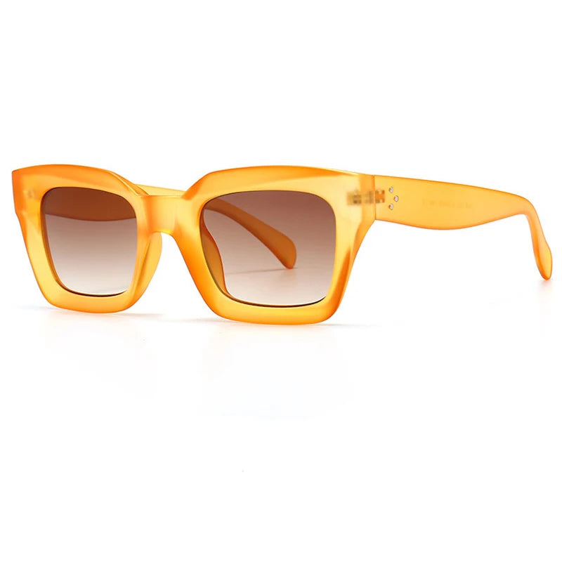 Unisex Vintage Square Sunglasses