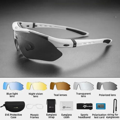 Photochromic Bicycle Cycling Polarized Sunglasses UV400