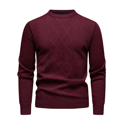 Versatile Men's Knit Pullover Sweater