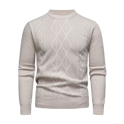 Versatile Men's Knit Pullover Sweater