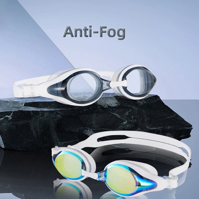 professional waterproof anti-fog swimming goggles, waterproof swimming goggles, anti-fog swim goggles, professional swim goggles, durable waterproof goggles, comfortable swimming goggles, leakproof swim goggles, adjustable swimming goggles, clear vision swim goggles, anti-fog waterproof goggles