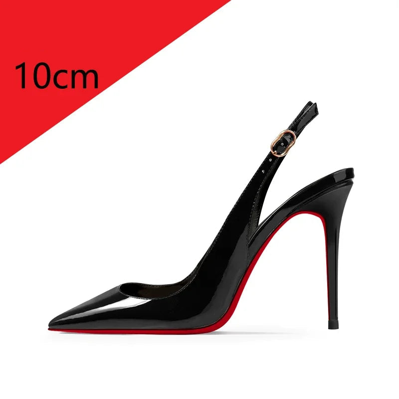 Women's Red Bottom Pointed Toe High Heel Shoes