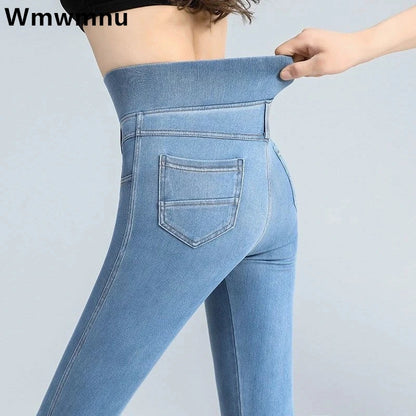 women's high elastic mom jeans, high stretch mom jeans for women, women's comfortable mom jeans, elastic waist mom jeans, trendy mom jeans for women, stylish high rise mom jeans, casual women's elastic jeans, fashionable mom fit jeans, stretchy women's mom jeans, high elastic denim pants for women