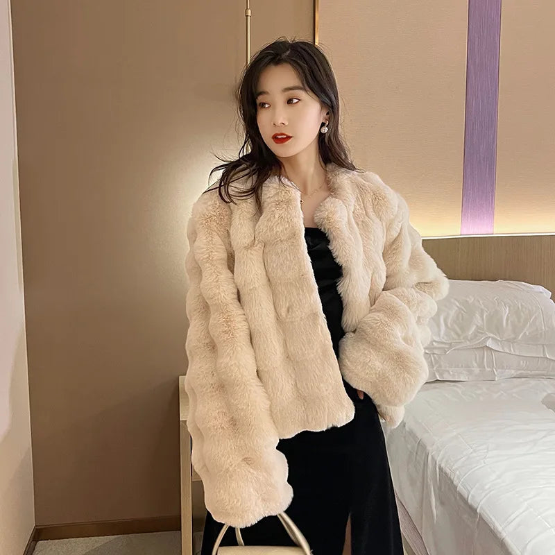 ﻿fur coat, fur coat women, short fur coat, coat women, collarless coat, jacket women, coat short, womens short coat, fur jacket women