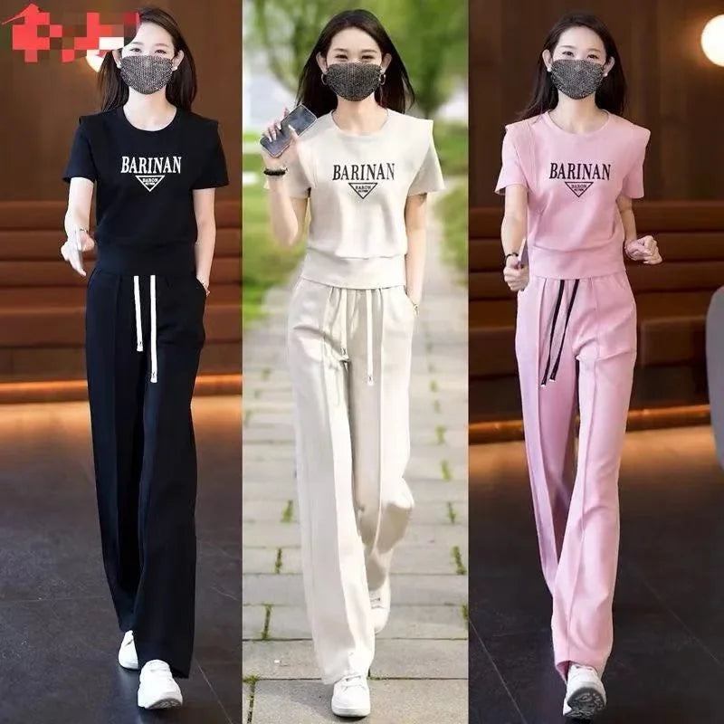 Korean Fashion 2-Piece Women's Sweatsuit
