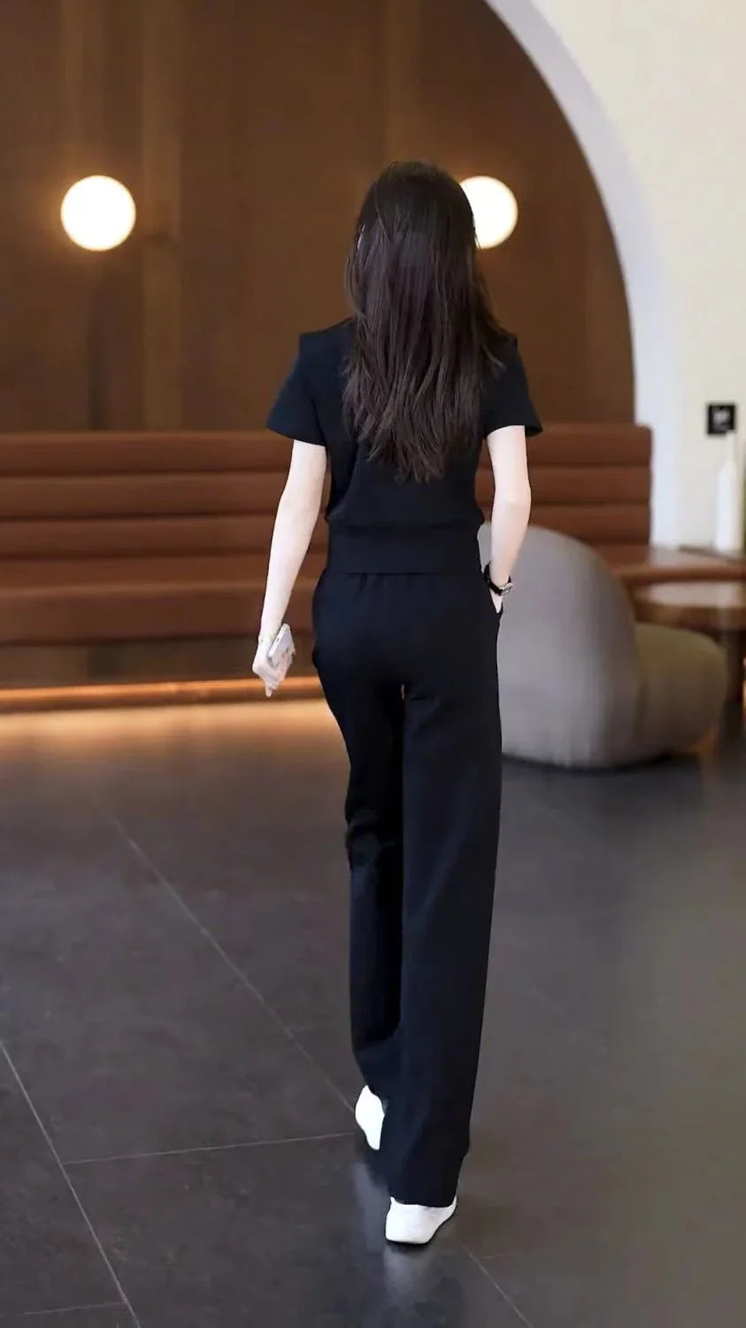 Korean Fashion 2-Piece Women's Sweatsuit