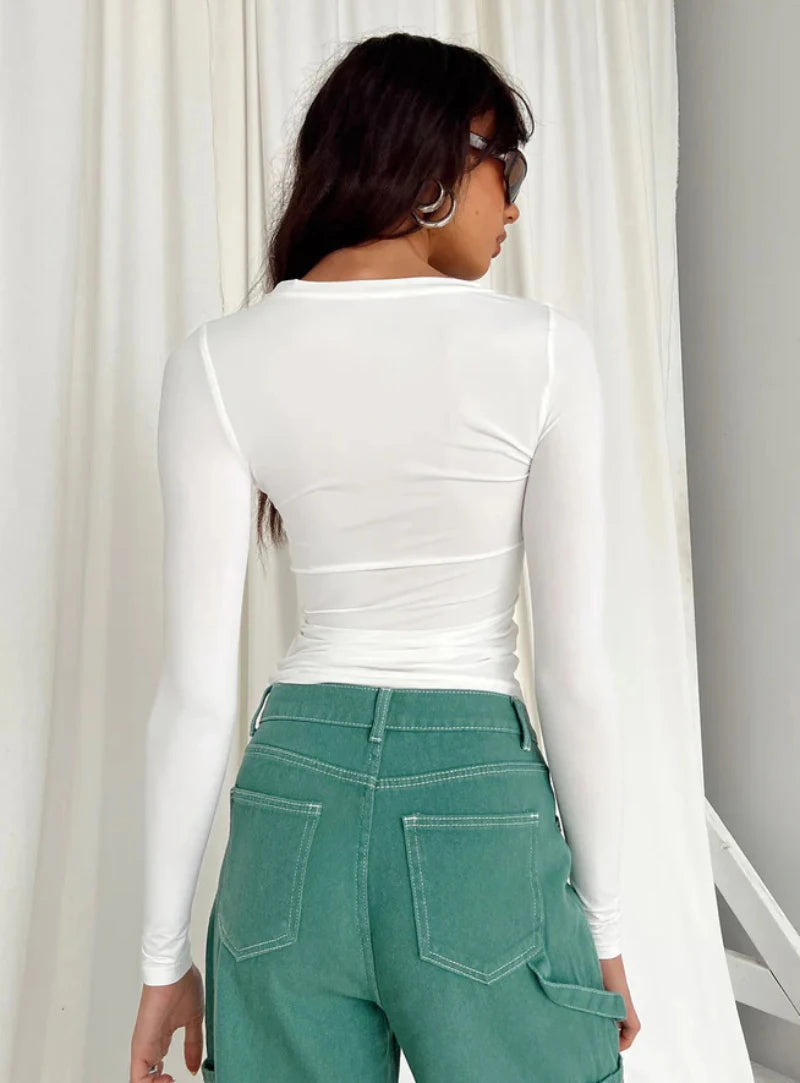 Y2K Long Sleeve Slim T-Shirts