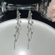 Elegant Cold Wind Diamond Earrings