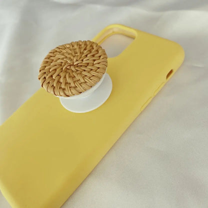 Bamboo Woven Telescopic Phone Stand