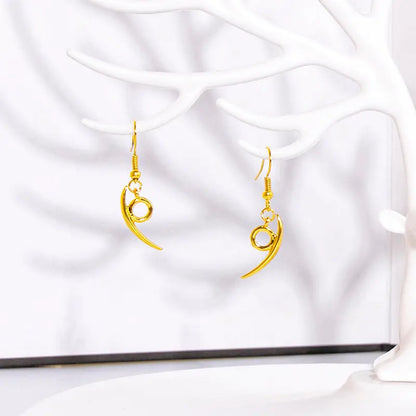 Mystic Orochimaru Hook Earrings  Unisex Anime-inspired Jewelry