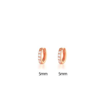 Zircon Gang Drill Earrings - Chic Style