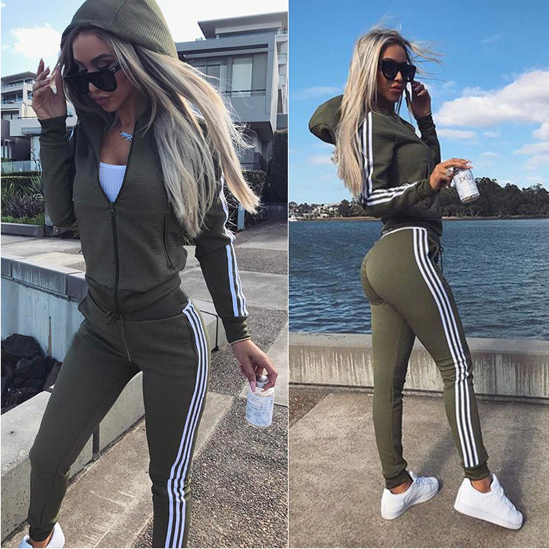 Euro-US Women's Sporty Chic Outfit