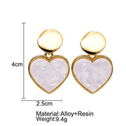 Creative Retro Simple Sequined Acrylic Earrings For Women