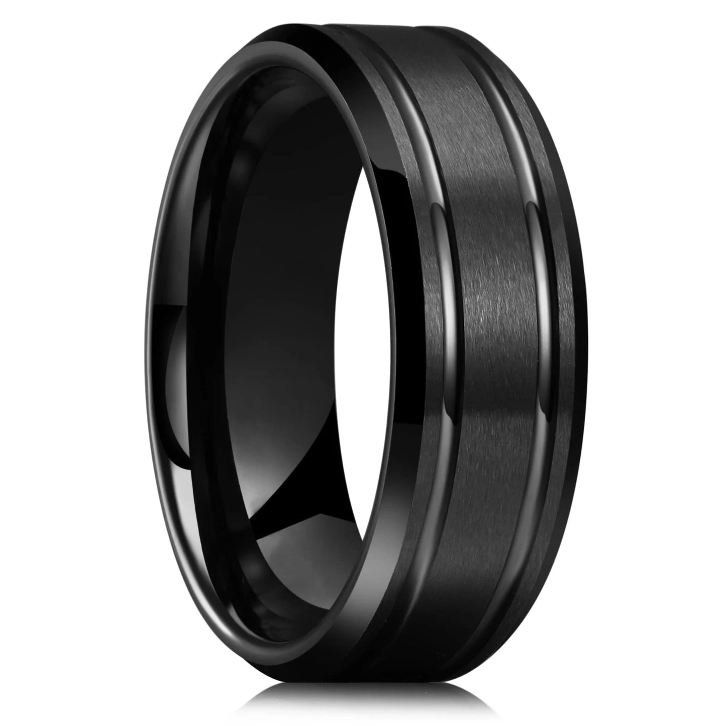 wedding band, band rings, wedding band rings, stainless steel rings, stainless steel wedding band, unisex rings, stainless steel wedding rings, mens band rings, matte wedding band