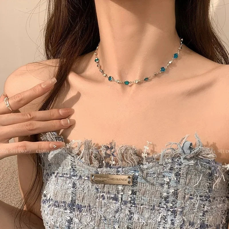 pendant necklace, butterfly pendant, butterfly pendant necklace, crystal butterfly, blue crystal, crystal necklace, butterfly necklace, chain necklace, long necklace, charm necklace, necklace and pendant, chain necklace women