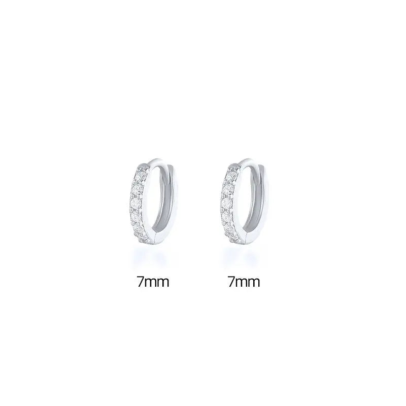 Zircon Gang Drill Earrings - Chic Style