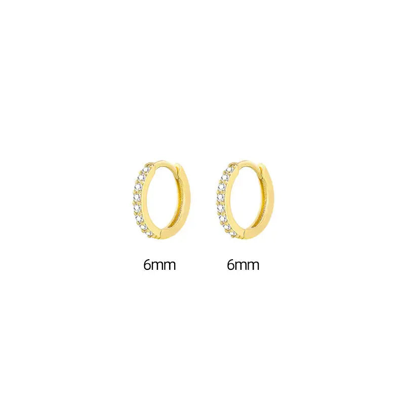 Zircon Gang Drill Earrings - Chic Style