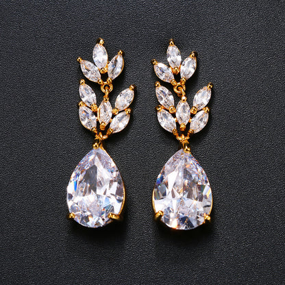 Elegant Bohemian Zircon Drop Earrings
