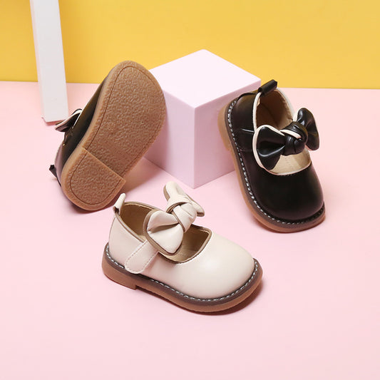 Chaussures en cuir princesse pour bébé