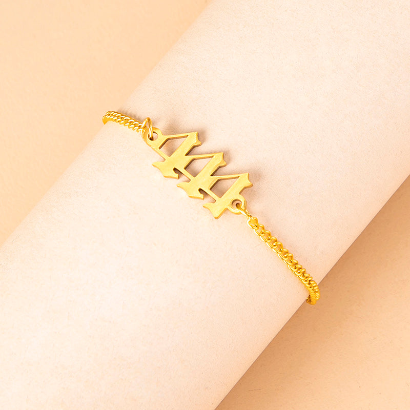 Bracelet chaîne en acier inoxydable 444 pour femme