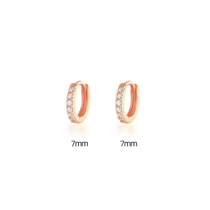 Zircon Gang Drill Earrings - Chic Style