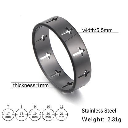 couple rings, stainless steel rings, stainless rings, steel rings, matching rings, cross rings, metal rings, rings gothic, lovers rings