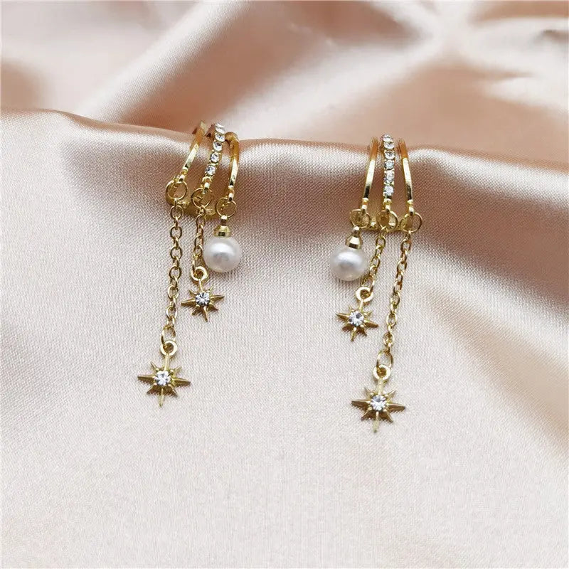 Korean Women's Chic Tassel Earrings