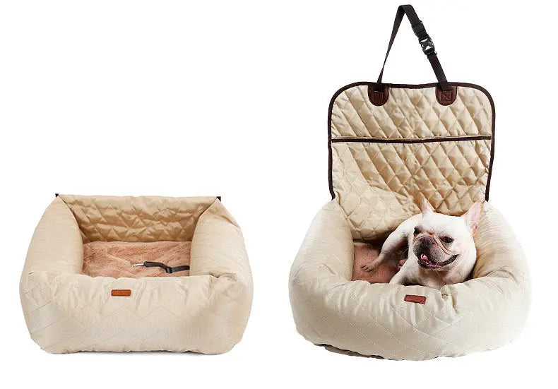 Foldable Pet Dog Carrier & Car Seat Pad