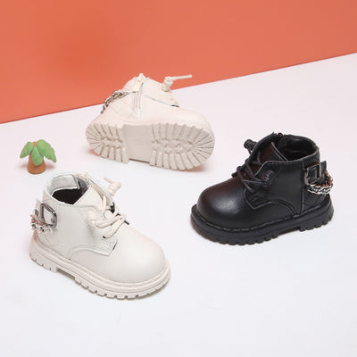 Non-Slip High-Top Baby Girl Shoes
