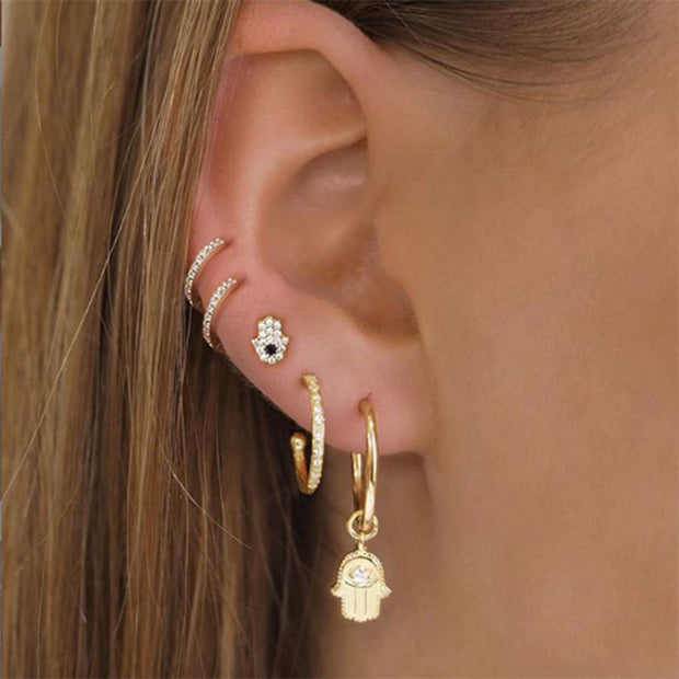European And American Fashion Note Earrings For Women