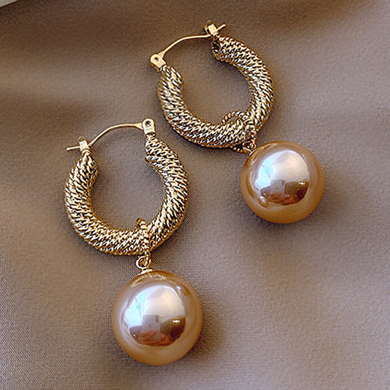 Boucles d'oreilles coréennes en perles géométriques
