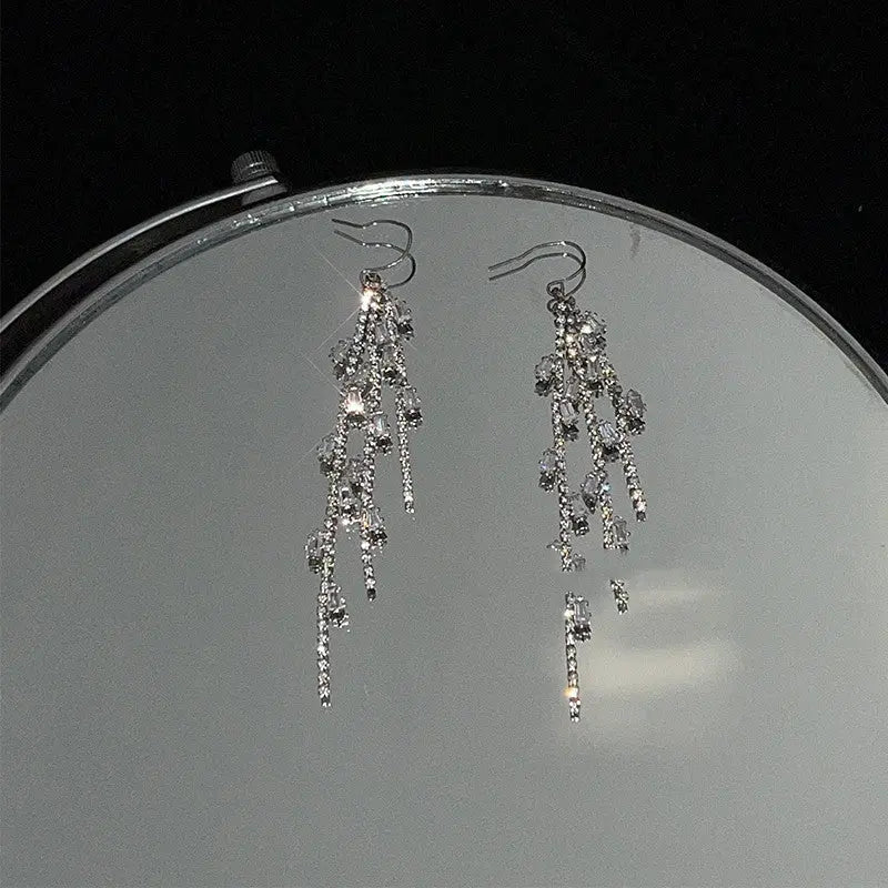 Boucles d'oreilles diamant vent froid