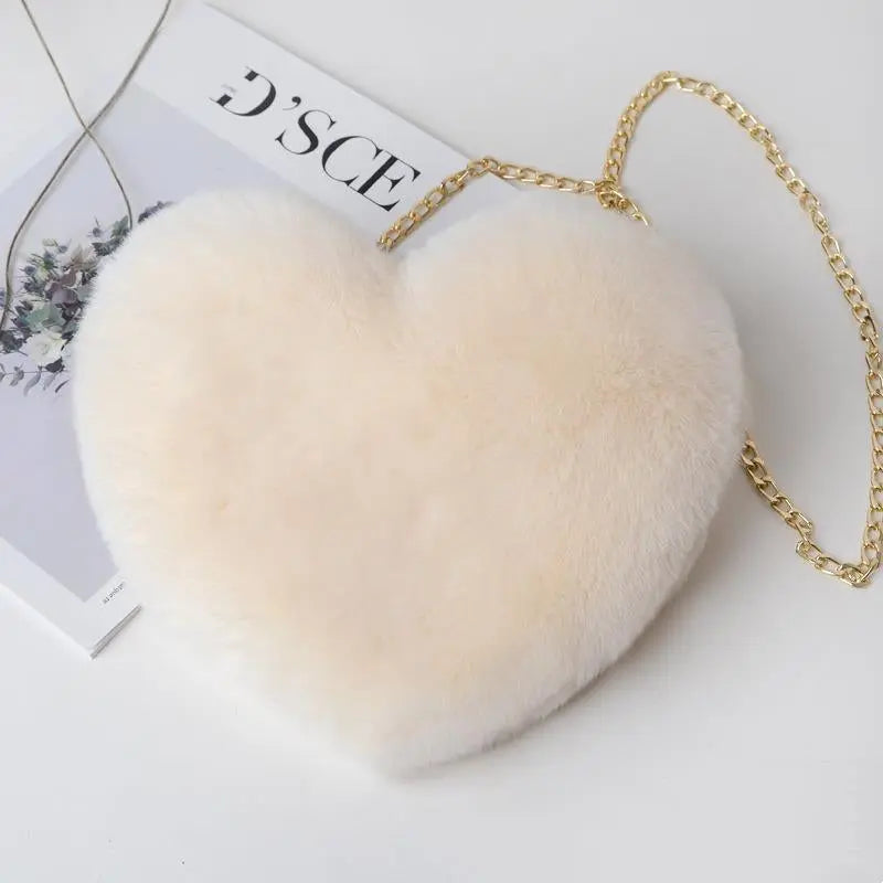 Plush Chain Shoulder Bag