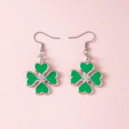 Lucky Clover Pendant Earrings 🍀