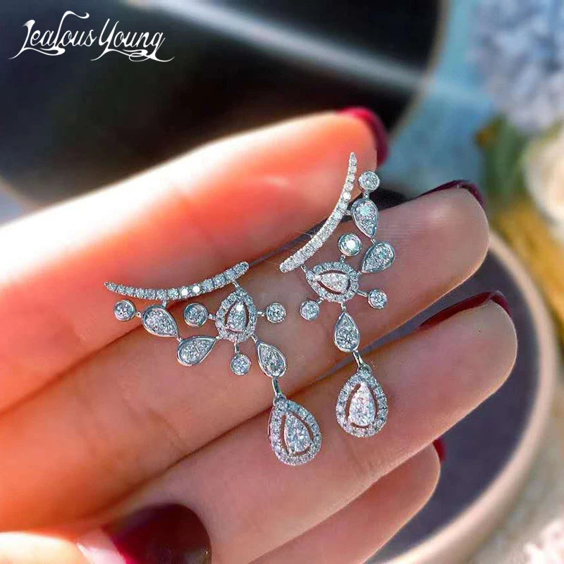 drop earrings, earrings women, cubic zirconia drop earrings, drop earrings for women, cubic zirconia earrings, zirconia drop earrings, cz drop earrings, drop earrings women