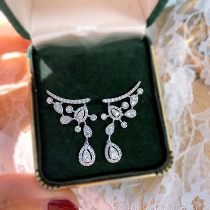 drop earrings, earrings women, cubic zirconia drop earrings, drop earrings for women, cubic zirconia earrings, zirconia drop earrings, cz drop earrings, drop earrings women