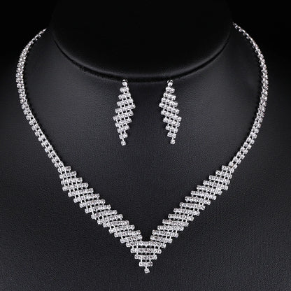 rhinestone necklace, necklace women, earrings women, jewelry set for women, rhinestone jewelry, necklace and earrings set, necklace set for women, earrings necklace set, chain earrings