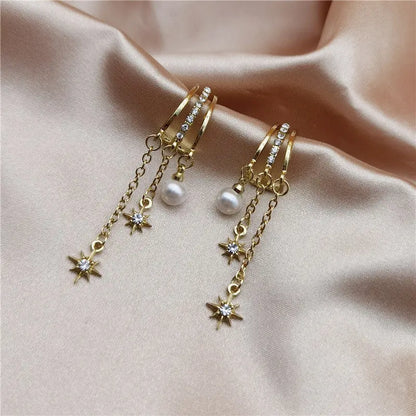 Korean Women's Chic Tassel Earrings