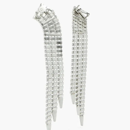 Chic Zircon Tassel Earrings