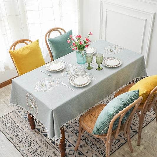 Simple Rectangular Dining Table Cloth