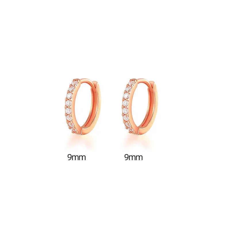 Zircon Gang Drill Earrings - Chic Style