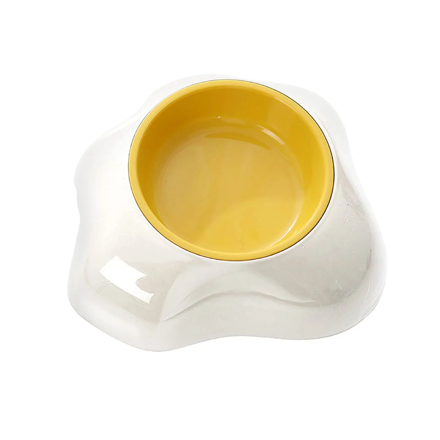 Egg-Shaped Pet Bowl - Cute Elevated Feeder