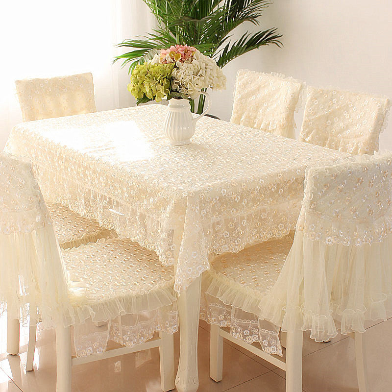 Elegant Coffee Table Cloth & Chair Cushion Set