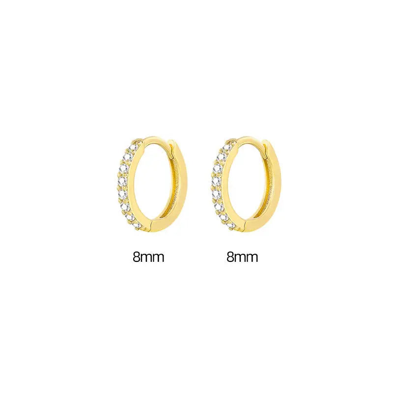 Zircon Gang Drill Earrings - Chic Style